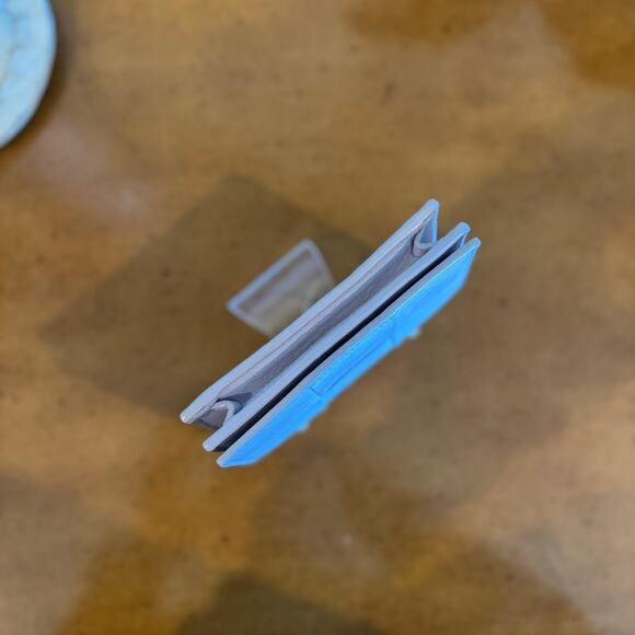 Bottega Veneta Maxi Intrecciato Card Holder Small Wallet Purple Lambskin - Picture 5 of 10